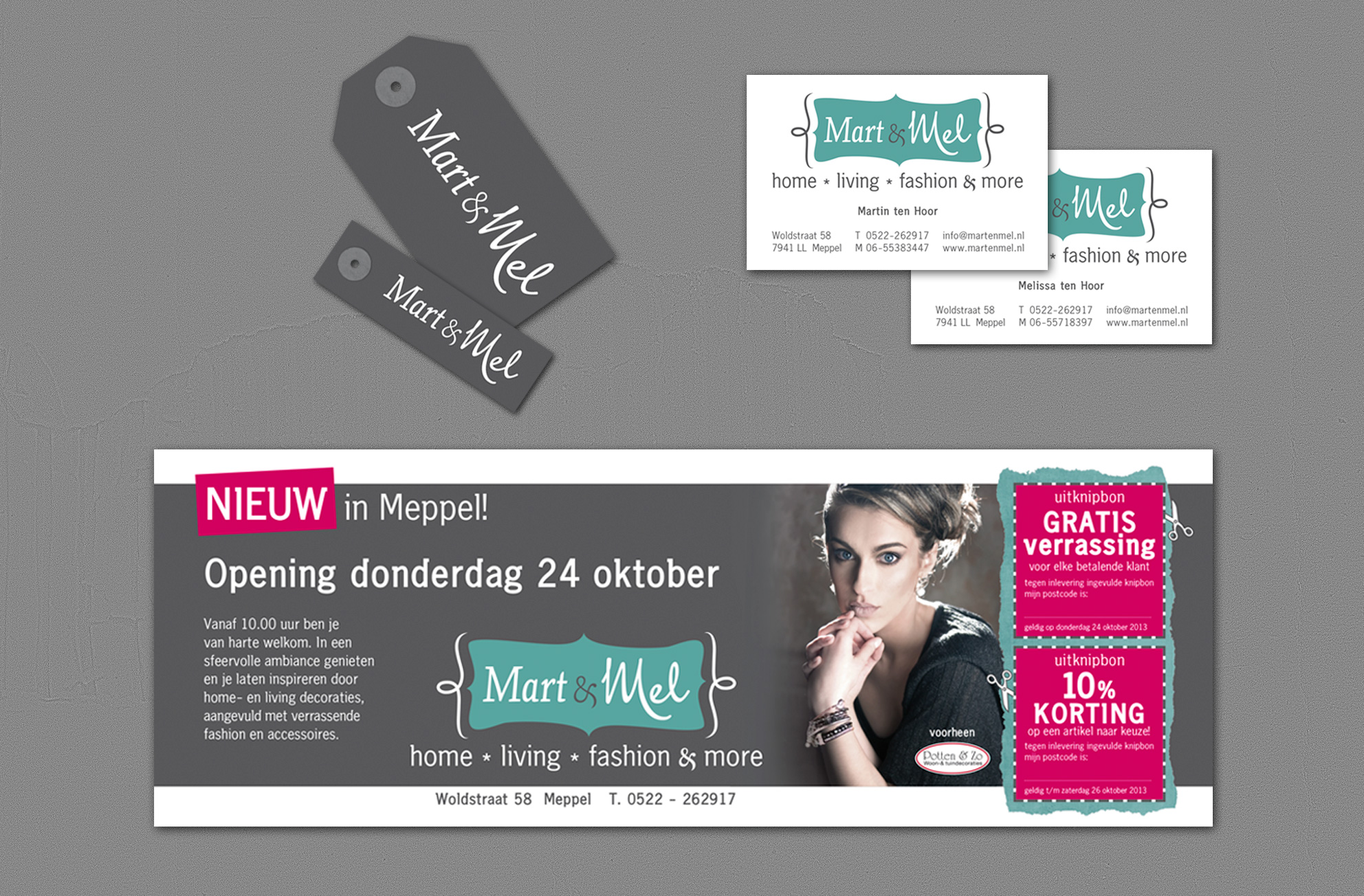 Mart En Mel Logo Ontwerp Huisstijl En Pandbelettering Vanhaaster Fullservicereclamebureau In Hoogeveen